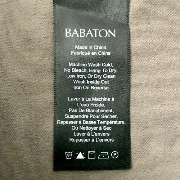 NWT ARITZIA Babaton Elliot Pants Grazer Slim Leg Grazer Brown Tan Khaki Size 4 - Picture 10 of 14